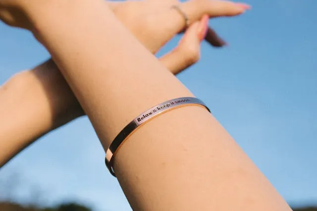 Bracelet clou acier inoxydable